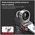 A chrome head-changing ratchet wrench shown on a dark background with marketing text, including 'Head-changing ratchet wrench is easy to operate' and a small inset demonstrating the side-pressing motion.