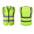 Unisex High Visibility Sleeveless Waistcoat with reflective stripes. Ideal for Security, Warehouse Workers, Cycling from NSE Imports #6.