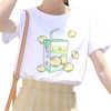 Thumbnail for Cartoon Peach Juice Japanese Aesthetic T-Shirt: Summer tees for women from NSE Imports #17.