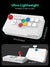 White DataFrog Y5A joystick with buttons and measurements on a black background