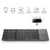Foldable keyboard with touchpad on a white background