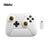 White gaming controller with RGB Lighing and 8BitDo logo on a white background