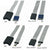 Set of SD and Micro SD/TF card connectors converter/extenders on a white background.