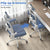 Ergonomic office chair with flip-up armrests in a home office setting.