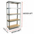 Shelving Unit for Garages and Sheds: 180x90x40cm Quick Assembly from NSE Imports #11.