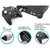 A black retro-style game controller shown with a console and connector detail callouts, with text stating it is for N64 console and compatible with N64 Memory Card.