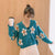 Daisy Print Women's Cardigan: Korean Style V-neck Knitted Cardigan with Floral Print from NSE Imports #36.