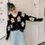 Daisy Print Women's Cardigan: Korean Style V-neck Knitted Cardigan with Floral Print from NSE Imports #37.