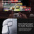 Gaming controller with text about customizable 6-axis motion control and extra fast bumpers.