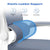 Elastic lumbar support on a chair with features highlighted