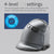 ZELOTES F-26C Vertical Ergonomic Mouse: 2.4GHz BT Wireless Vertical Mouse 3200DPI from NSE Imports #5.