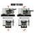 Phono Cartridge Headshell Level Ruler Azimuth Square Cartridge Adjustment Ruler Calibration Gauge Ensure Proper Cartridge Alignment from NSE Imports #3.