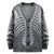 Women's Skeleton Print Cardigan: A fun rib cage print design, sizes up to 3XL from NSE Imports #6.