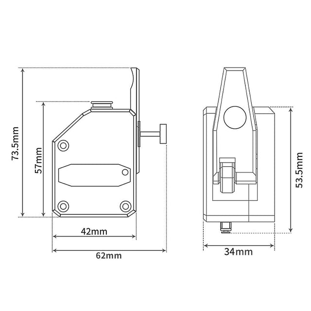 Dual Drive Upgraded Extruder: BMG Clone Bowden Extruder Kit For 1.75mm Filament 3D Printers from NSE Imports #4.