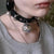 Cat Bell Collar Choker - Gothic Punk Rock PU Leather Cosplay Necklace from NSE Imports #8.