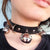 Cat Bell Collar Choker - Gothic Punk Rock PU Leather Cosplay Necklace from NSE Imports #6.