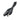 Thumbnail for Black extension cable for Nintendo Game Cube controllers on a white background