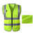 Unisex High Visibility Sleeveless Waistcoat with reflective stripes. Ideal for Security, Warehouse Workers, Cycling from NSE Imports #16.