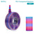 Spool of SUNLU PLA Transparent Rainbow 3D printing filament on a white background