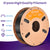 Spool of Eryone high-quality filament with features listed on a purple and white background