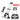Thumbnail for A 90KG heavy-duty folding hand truck shown in both folded and extended positions on a white background, with a coiled black strap and hook accessory on the left and large red '90KG' text on the right.