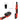 Thumbnail for Red and black cordless ratchet driver shown on a white background with dimension callouts, including a 39cm length measurement, a 7.5cm battery extension, and a close-up of the 3cm socket opening.