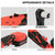 Four-panel close-up labeled 'APPEARANCE DETAILS' showing a cordless ratcheting wrench tool: the switch, 3/8 square drive bit, battery, and soft handle.