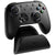 Black gaming controller on a charging stand with '8BitDo' branding.