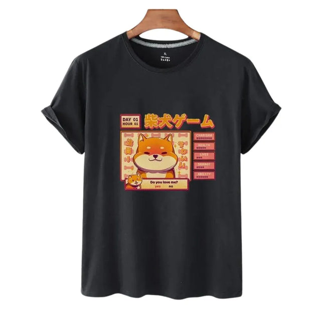 Shiba Inu Doge Game Unisex Tee: Fun tee for dog fans from NSE Imports #4.