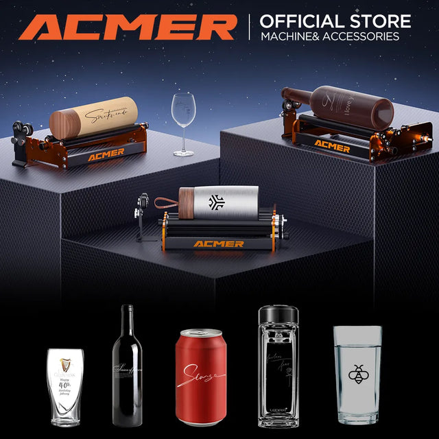 ACMER M2 Roller Module: Engrave cylindrical objects with ease from NSE Imports #8.