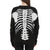 Women's Skeleton Print Cardigan: A fun rib cage print design, sizes up to 3XL from NSE Imports #2.