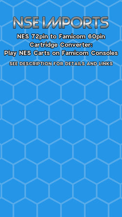 NES 72pin to Famicom 60pin Cartridge Converter: Play NES Carts on Famicom Consoles
