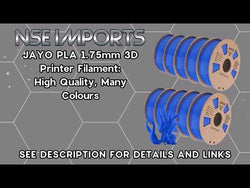 JAYO PLA 10x1kg 1.75mm: High Quality 3D Printer Filament, Many Colours