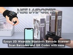Eyoyo 2D Wearable Bluetooth Barcode Scanner: Scan Barcodes and QR Codes with ease, even with gloves on from NSE Imports #13.