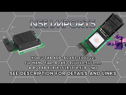 XGecu T48 ADP-BGA63-E001 v2: For NAND Flash BGA63 9x11/10.5x13mm & BGA48 6x8/6.15x8.15/6.5x8 Chips