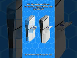 PS5 Slim Horizontal Stand: For Disc and Digital Editions, Non-slip for PlayStation 5 Slim PG-P5S036