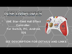 IINE Star-field Hall Effect Controller: For Switch (w/Amiibo), PC, Android, iOS, Steam Deck from NSE Imports #18.