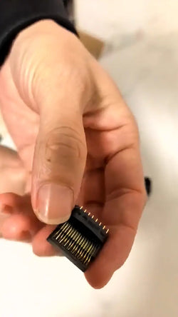 A short video showing the assembly process of a Dreamcast AV connector