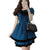 Check Pattern Dress with Large Bow Goth Fashion Cosplay Summer Dress Layered Look High Waist Puff Sleeves from NSE Imports #1.