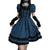 Check Pattern Dress with Large Bow Goth Fashion Cosplay Summer Dress Layered Look High Waist Puff Sleeves from NSE Imports #17.