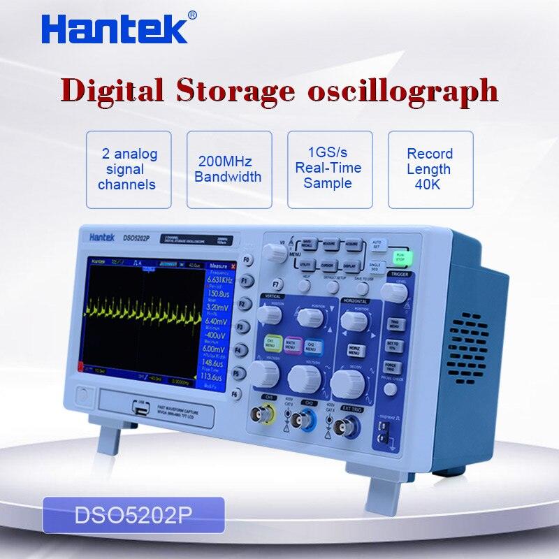 Hantek DSO5202P 200 MHz 2CH Digital Oscilloscope, 1GSa s Real Time Sample