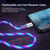 7A 100W Flowing Light LED USB Cable for USB-C Micro USB great for Samsung, Xiaomi, Google, GoPro and more... from NSE Imports #5.
