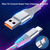 7A 100W Flowing Light LED USB Cable for USB-C Micro USB great for Samsung, Xiaomi, Google, GoPro and more... from NSE Imports #6.