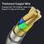 7A 100W Flowing Light LED USB Cable for USB-C Micro USB great for Samsung, Xiaomi, Google, GoPro and more... from NSE Imports #9.