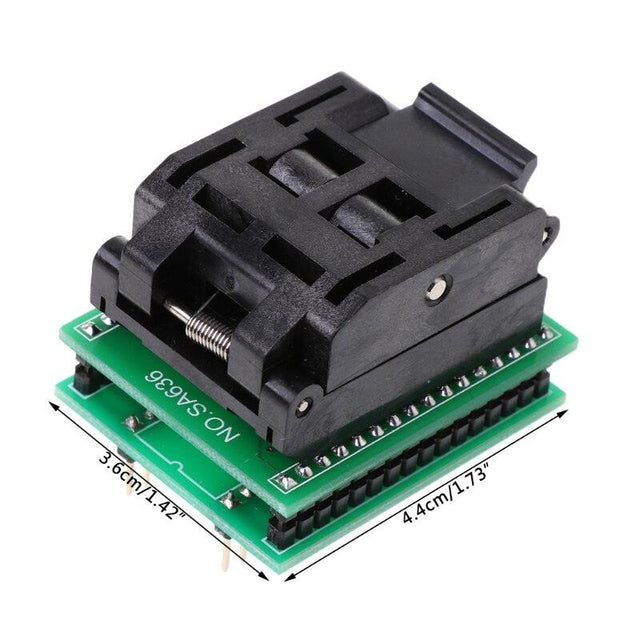 32-Pin QFP QFP32 Programmer Adapter for XGecu T48, TL866II, and T56 Programmers - Supports ATMEGA48V from NSE Imports #5.