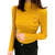 Asymmetric Ribbed Turtleneck Women's Sweater: Slim Look with Large Faux Buttons from NSE Imports #38.