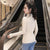 Asymmetric Ribbed Turtleneck Women's Sweater: Slim Look with Large Faux Buttons from NSE Imports #7.