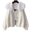 Thumbnail for Big Lace Collar Cardigan Women's Cardigan Turn Down Collar Sweater Jacket Loose Elegant Ladies Cardigan Cute Frilly Kawaii from NSE Imports #6.