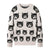 Cartoon Cat Face Mens Sweater: Something different for cat lovers from NSE Imports #1.