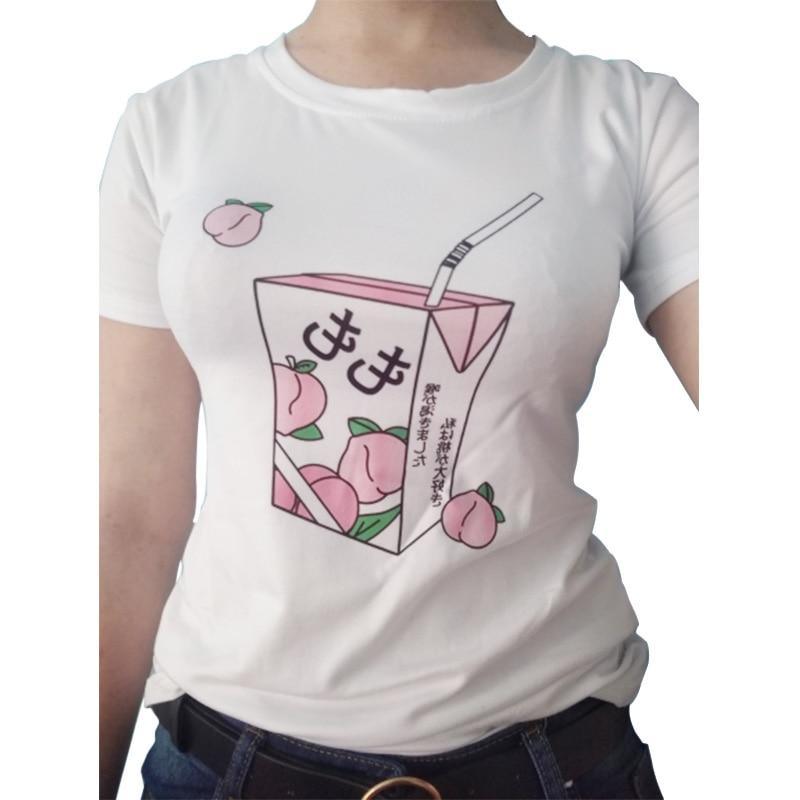 aesthetic peach shirt